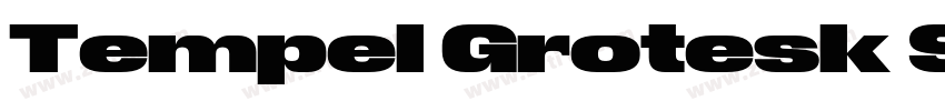 Tempel Grotesk SemiC字体转换
